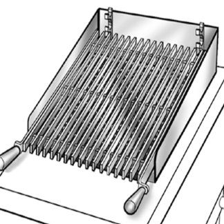 Grille inox à barreaux