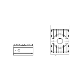 Module à poser avec table de cuisson gaz 1 feu